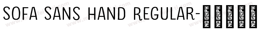 Sofa Sans Hand Regular字体转换